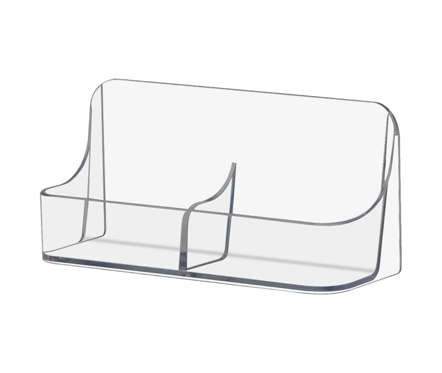 2 Pocket Vertical Business Card Holder Desktop Gift Card Display