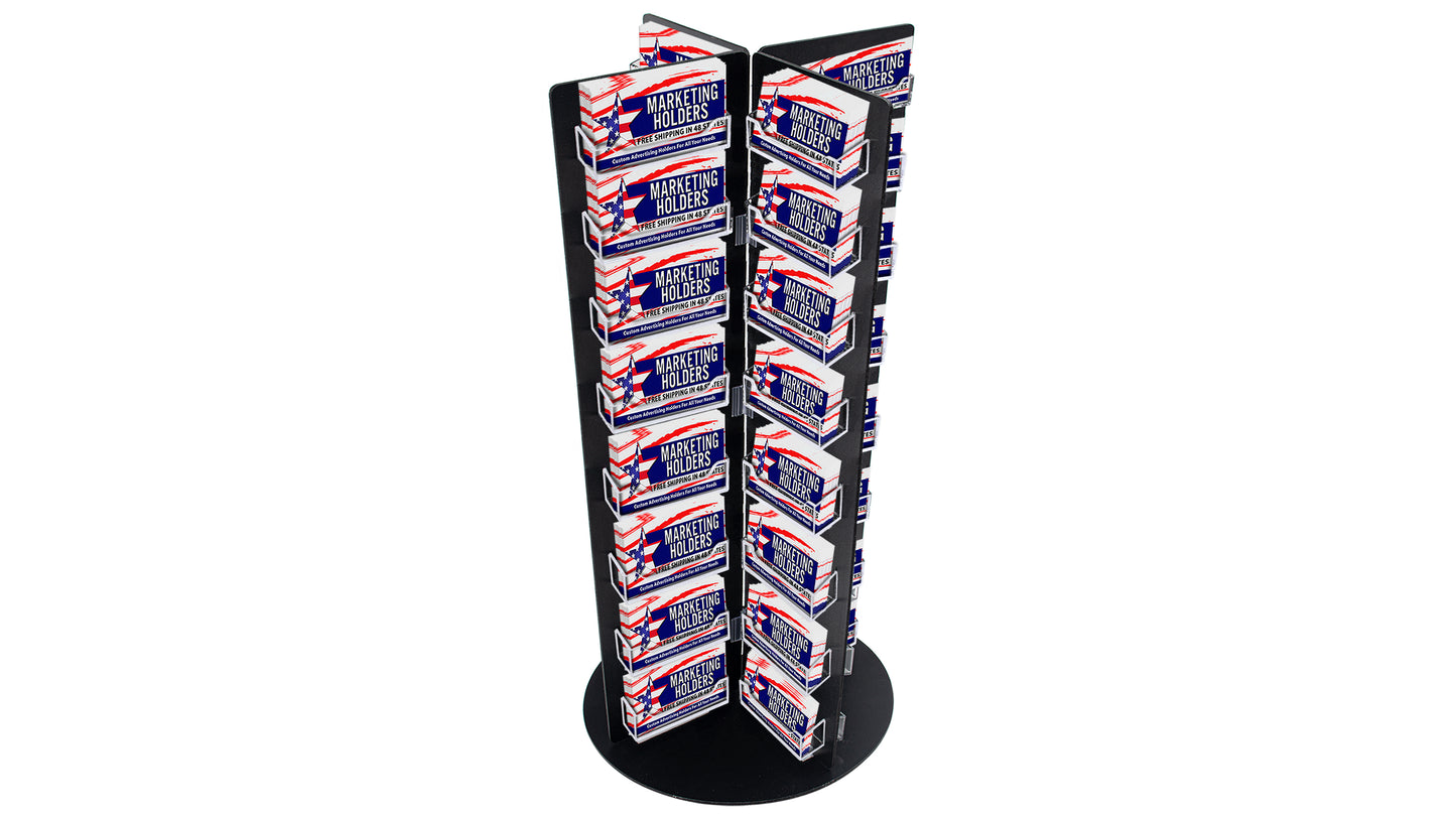 Spinning 64 Slot Business Appointment Card Rack Large Offices