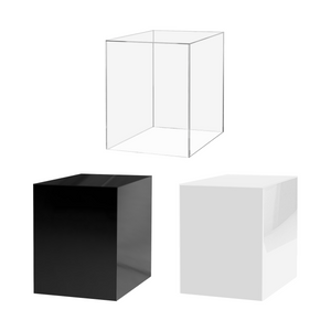 12" x 12" x 16" Clear Acrylic Pedestal | Retail & Gallery Showcase