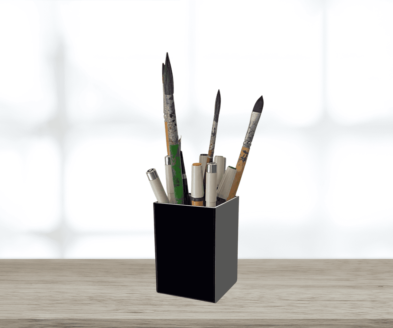 4" x 4" x 6" Rectangular Black Acrylic Retail Display Box