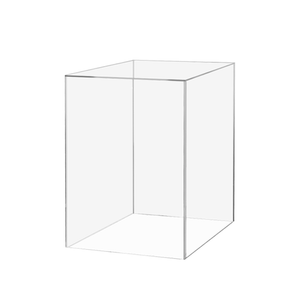 6" x 6" x 9" Clear Acrylic Pedestal | Retail & Gallery Showcase
