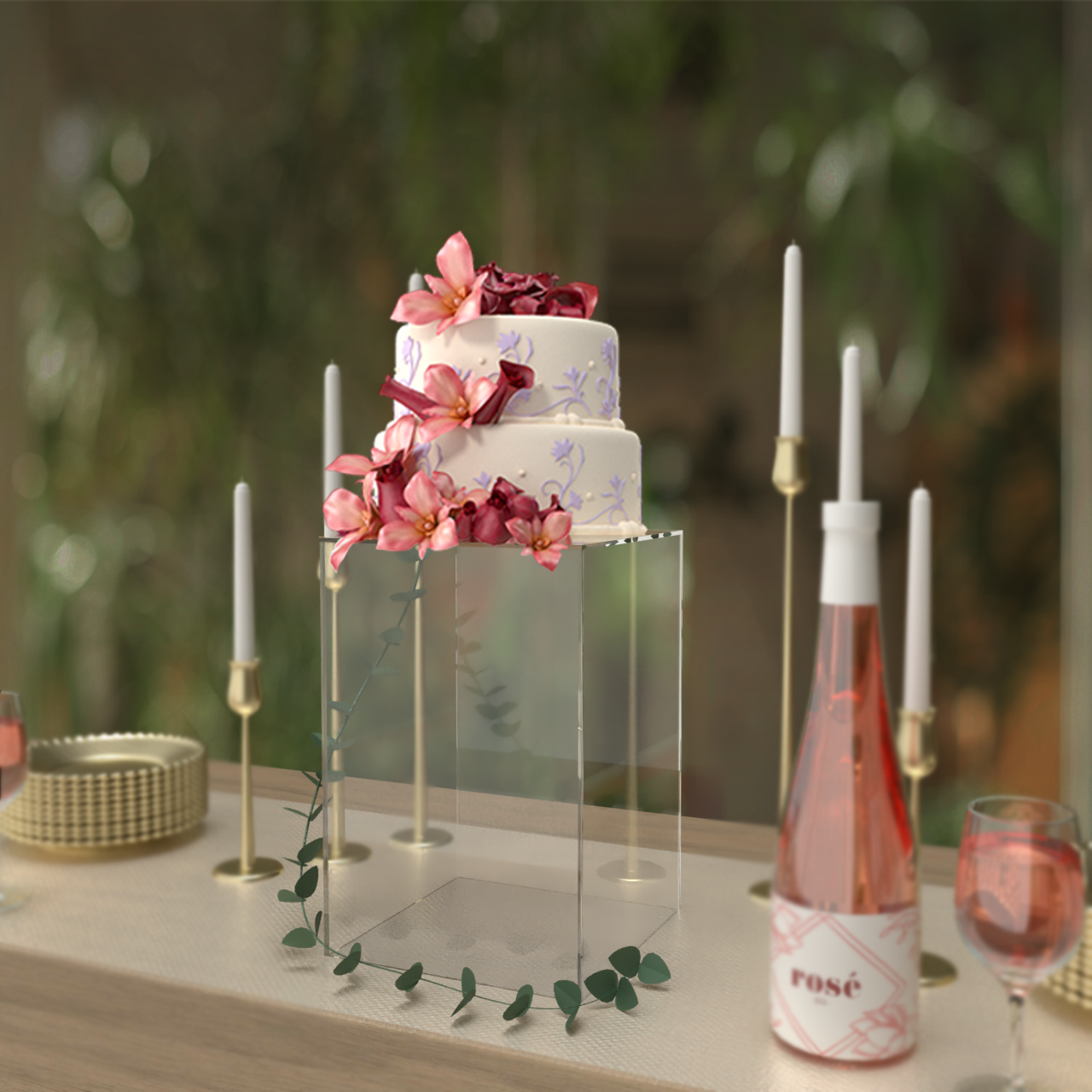 8" x 8" x 12" Rectangular Clear Acrylic Retail Display Box