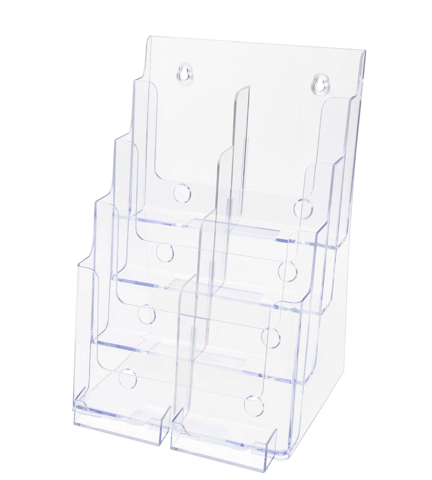 Brochure Holder for Flyers and Trifolds with Business Card Slot