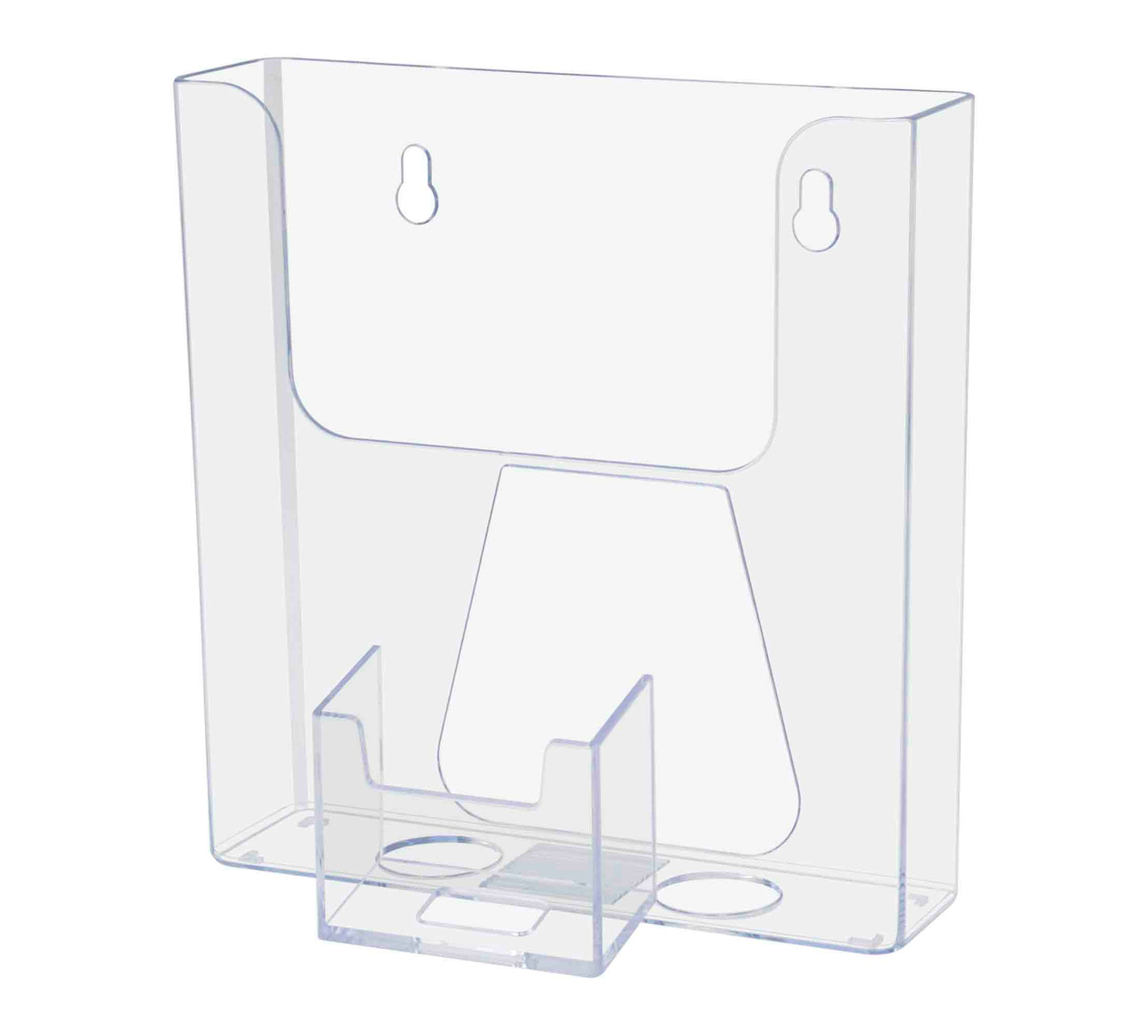 6"W Booklet Holder Literature Display with Business Card Pocket