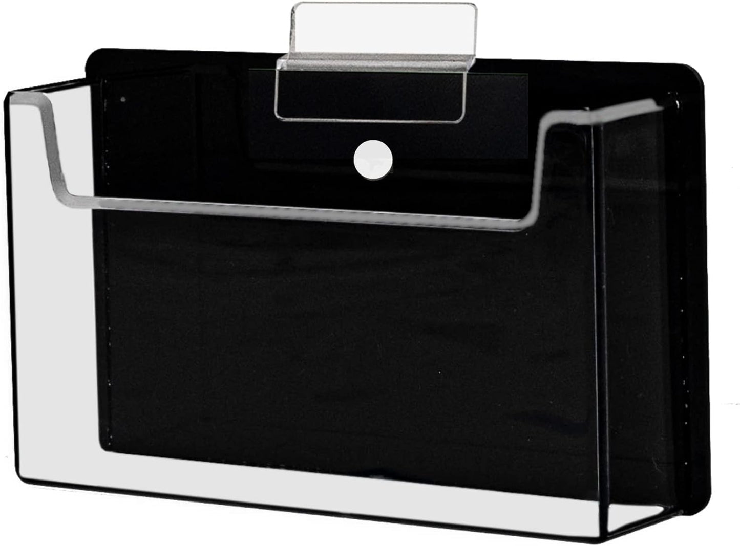 Slatwall 6"W Postcard Index Time Card Single Pocket Holder