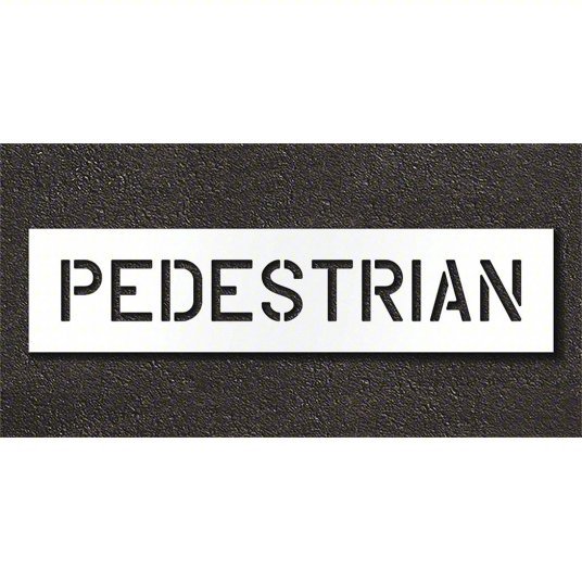 PEDESTRIAN Stencil for Pavement Marking