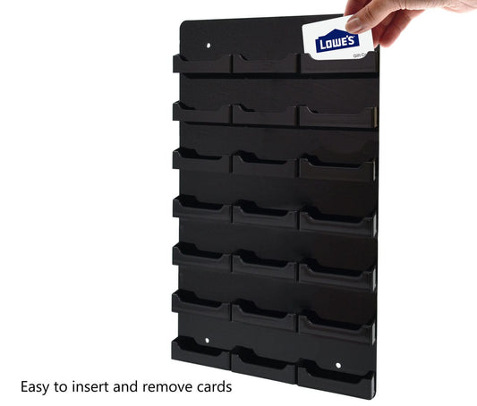 21 Pocket Hanging Business Card Holder
