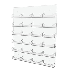 24 Pocket Wall Mount Business Card Holder