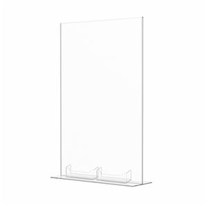 11"W x 17"H Sign Frame Advertisement Holder with 2 Card Pockets