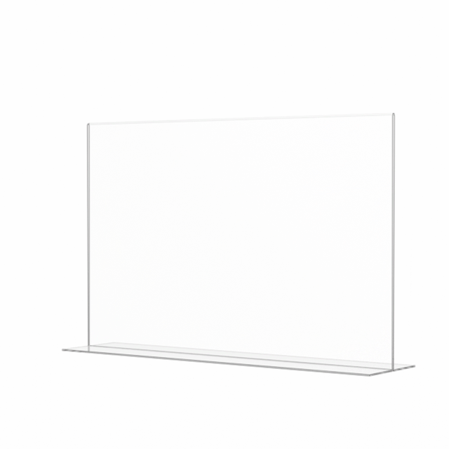 Sign Holder 17"W x 11"H Double Sided Bottom Load Table Tent