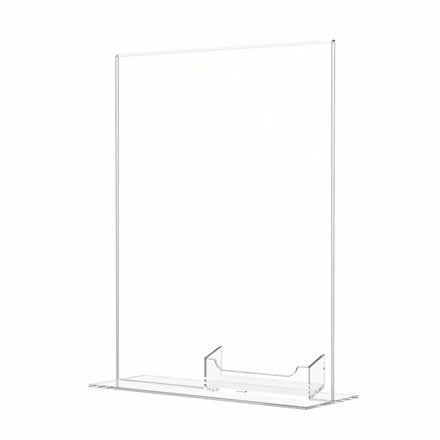 8.5"W x 11"H Table Ad Frame Sign Holder with Business Card Pocket