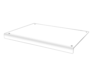 24" x 10" Clear Acrylic Cutting Board Protector for Countertops