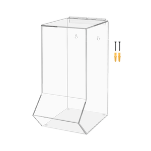 Medical Needle Holder Single Compartment Bin Acrylic Dispenser