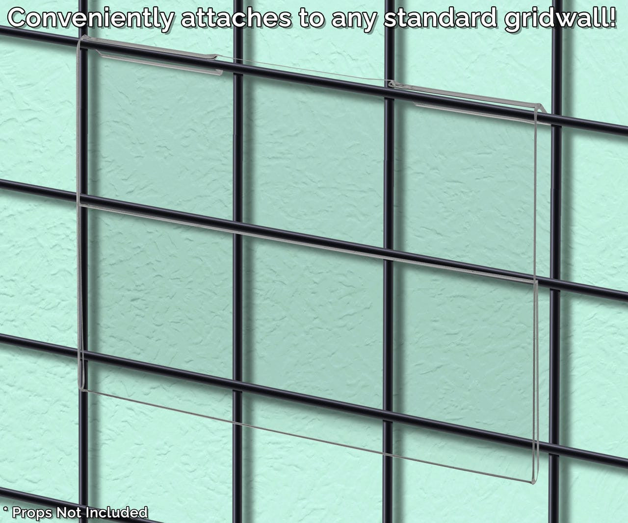 7"W x 5.5"H Gridwall Sign Display Office Retail Literature Sleeve