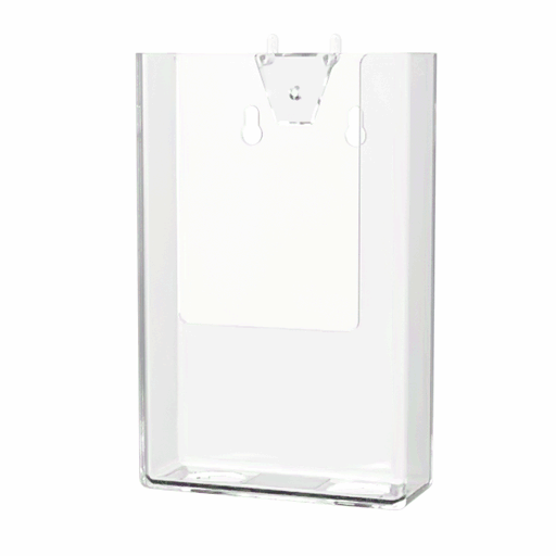 Pegboard 4" Trifold Brochure Holder Literature Display