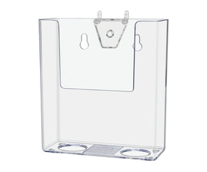 Pegboard 4"W Trifold Brochure Holder Advertisement Rack
