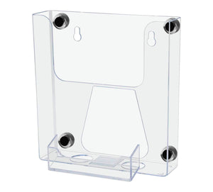 6"W Magnetic Flyer Postcard Holder with Business Card Pocket