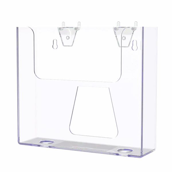 Pegboard 7.5"W Advertisement Flyer Rack Booklet Holder