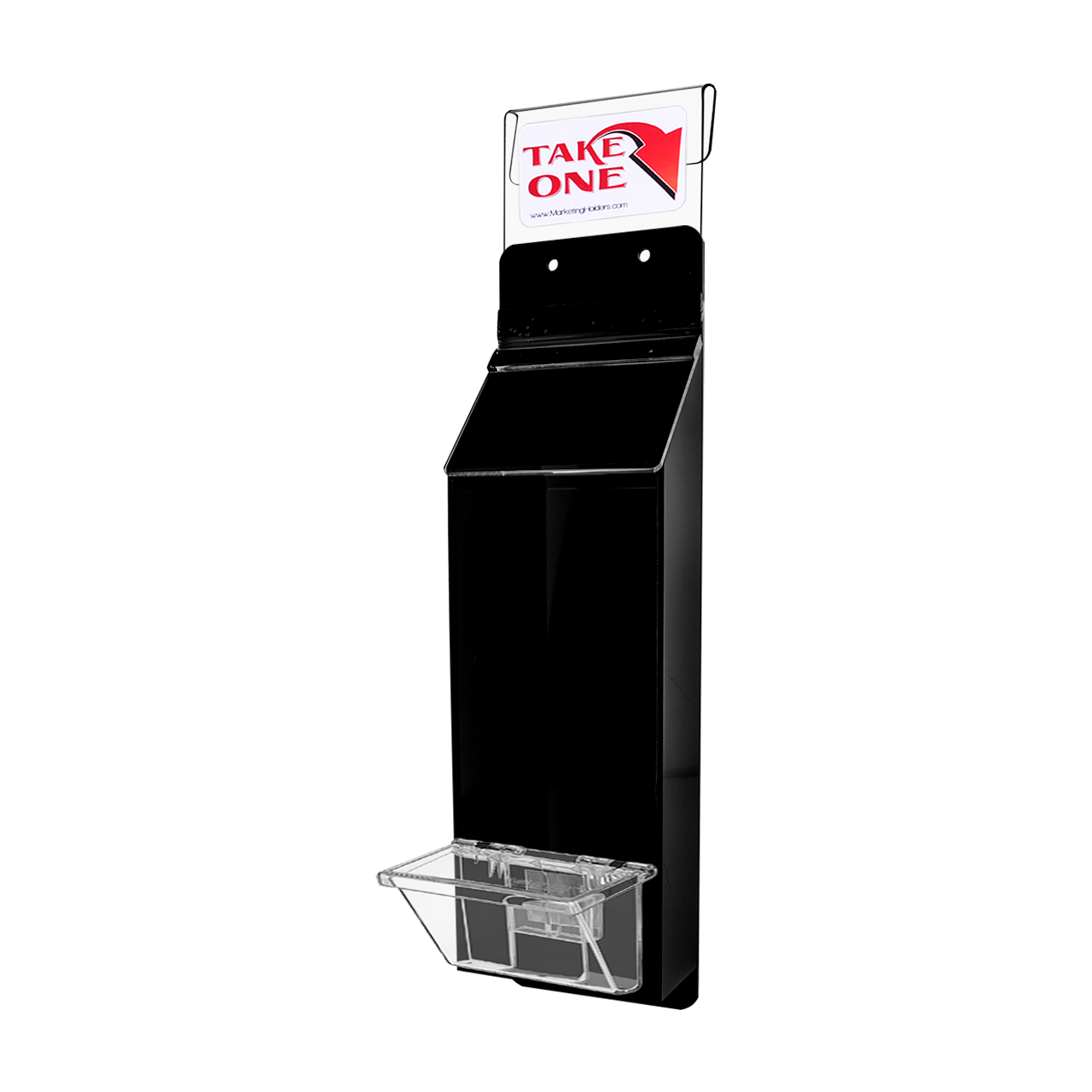 4"W x 9"H Vehicle Trifold Holder with Card Box and Window Hook