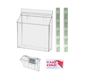 6"W x 4"H Outdoor Postcard Holder Wall Mount with Card Box