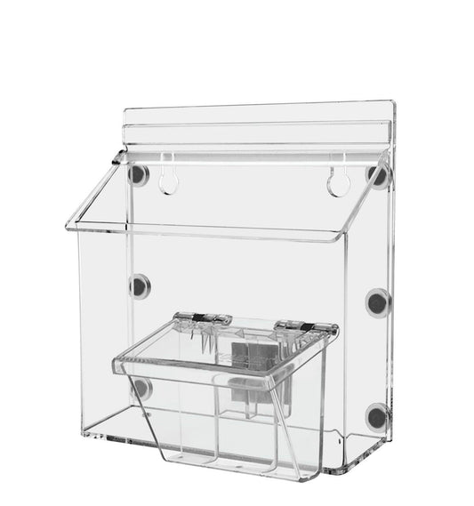 7.5"W x 5.5"H Magnetic Outdoor Postcard Holder with Card Box