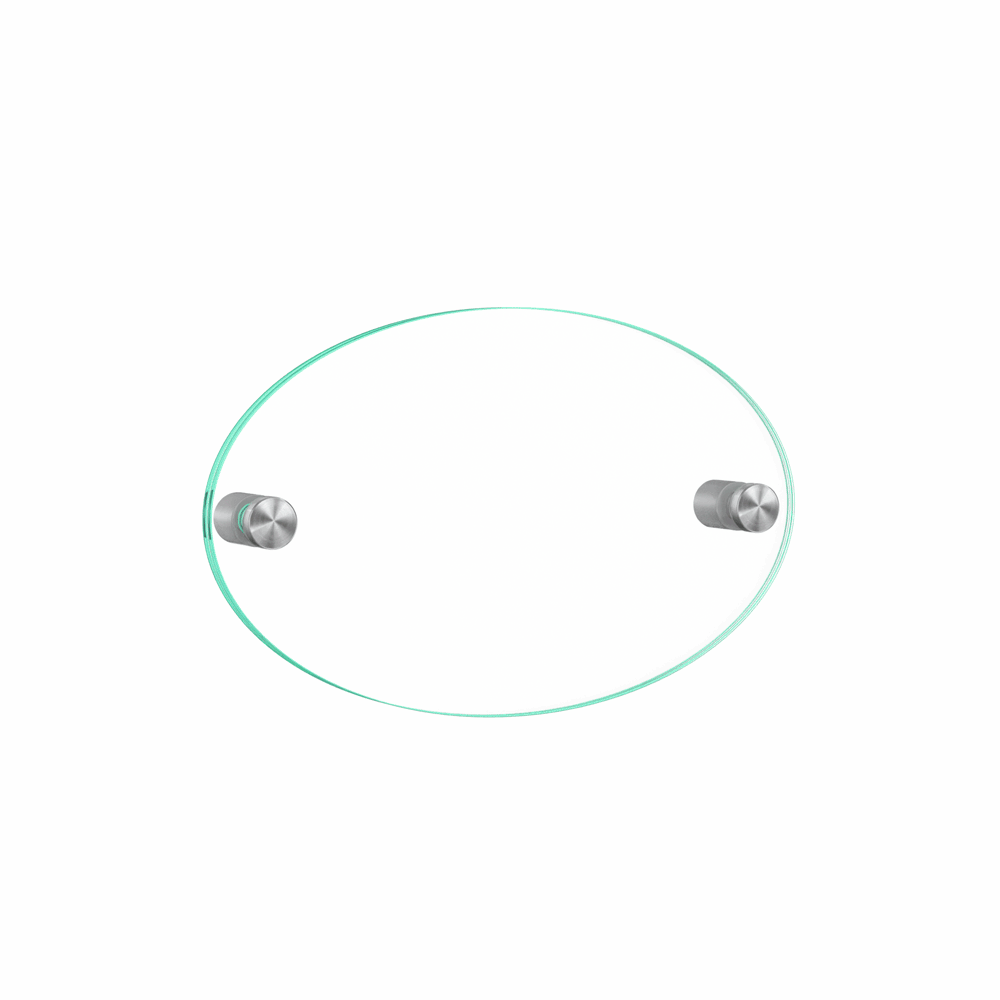 8" x 5" Wall Sign Holder Euro Style With Stainless Standoffs