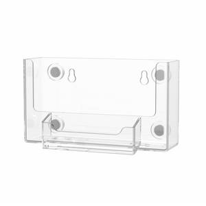 6"W Magnetic Postcard Holder with Business Card Pocket