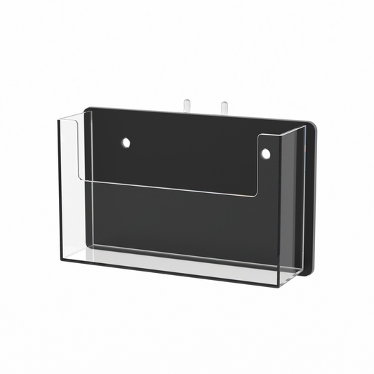 Pegboard 6"W Postcard Index Time Card Single Pocket Holder