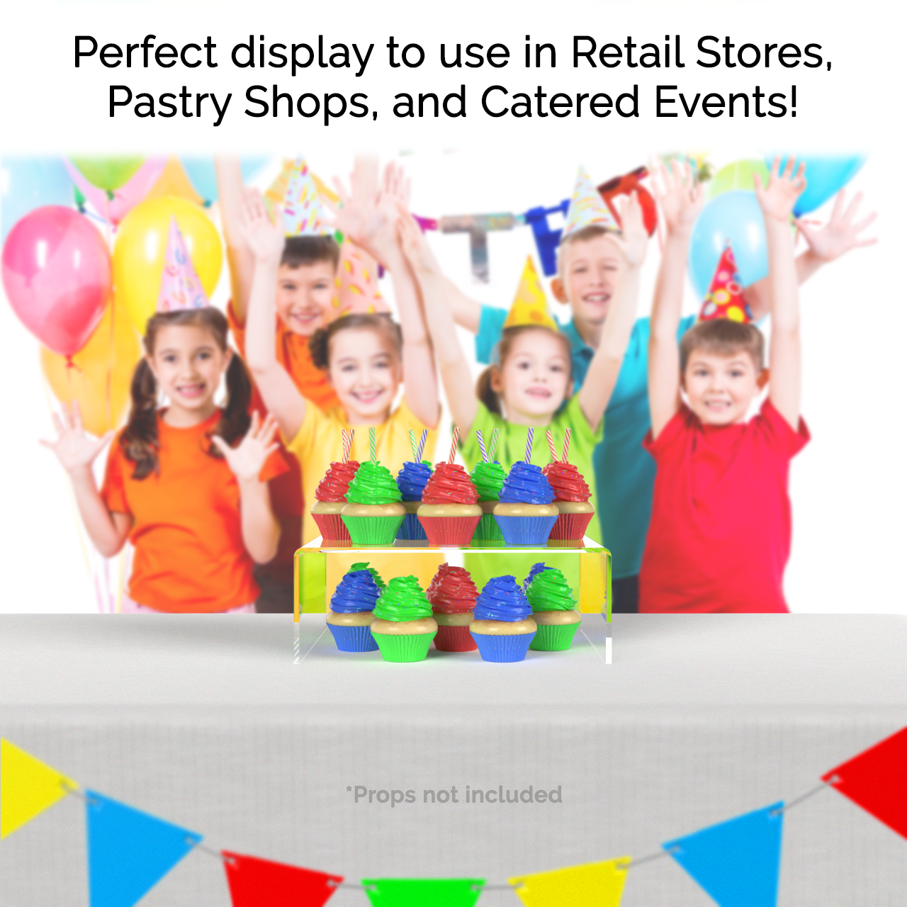 10" x 8" Riser Display Stand Retail Merchandise Platform