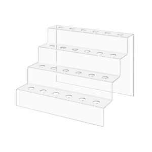 Wine Bottle Stopper Topper Display Four Tier 24 Slot Space Saver
