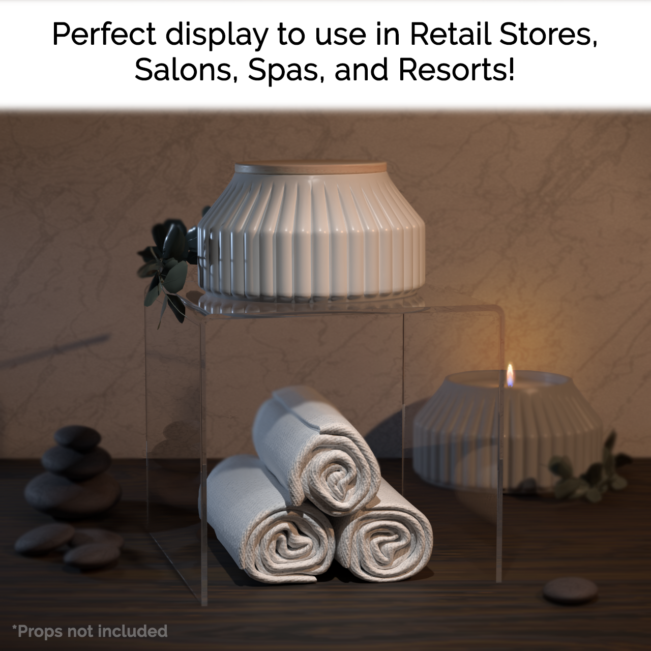 6" Square Riser Display Showcase Stand Acrylic Product Platform