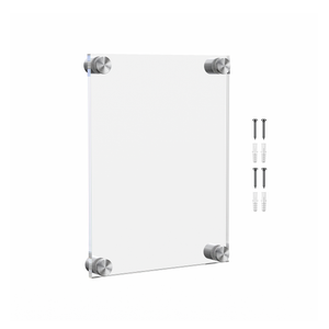 8.5" x 5.5" Wall Sign Holder Floating Graphic Image Display