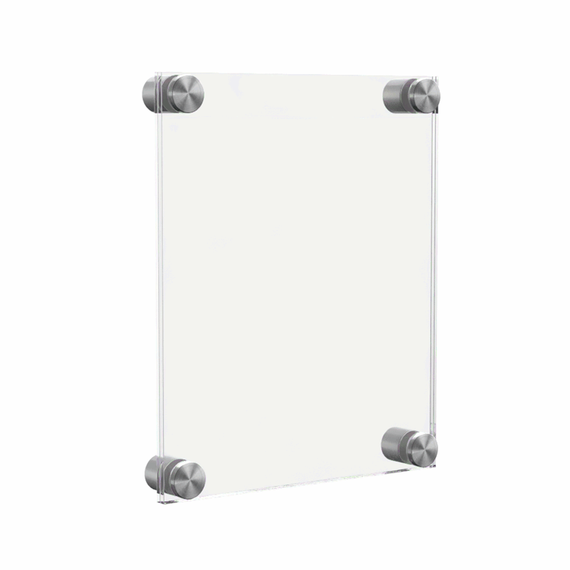 5" x 7" Wall Sign Holder Floating Graphic Image Display
