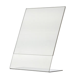8.5" x 11" Side Load Acrylic Sign Holder - Slant Back (No Glare)