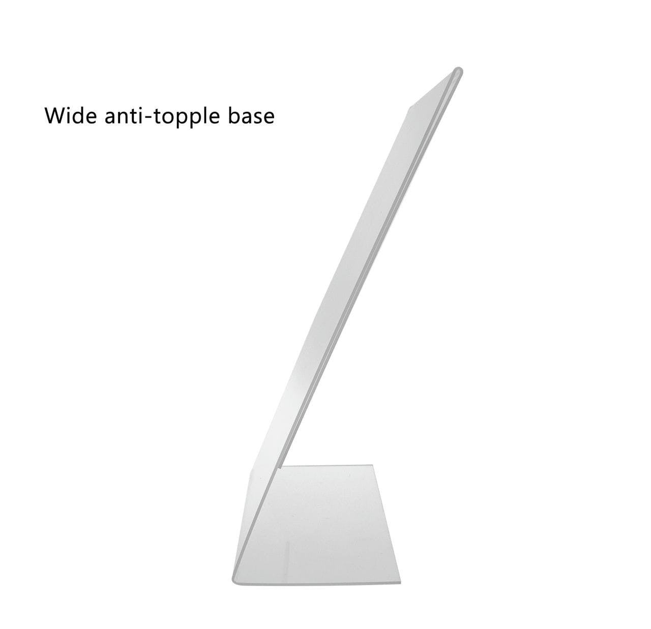 8.5"W x 11"H Side Load Acrylic Sign Holder - Slant Back