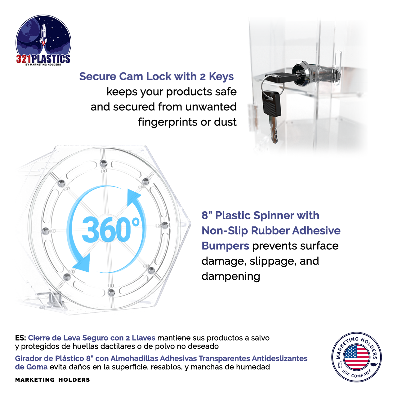 Hexagonal Display Cabinet Locking Clear Acrylic Bank