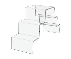 Retail Stair Riser Display Organizer Showcase 5 Tier Pedestal