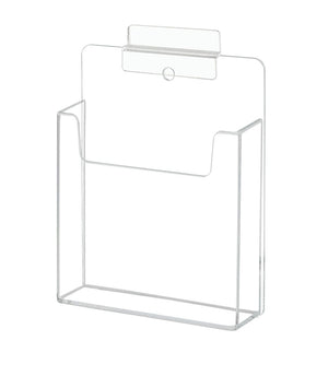 Slatwall 4"W Wall Trifold Brochure Display Rack Card Holder