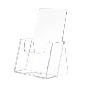 Vertical Business Card Holder Countertop Plastic Display Stand