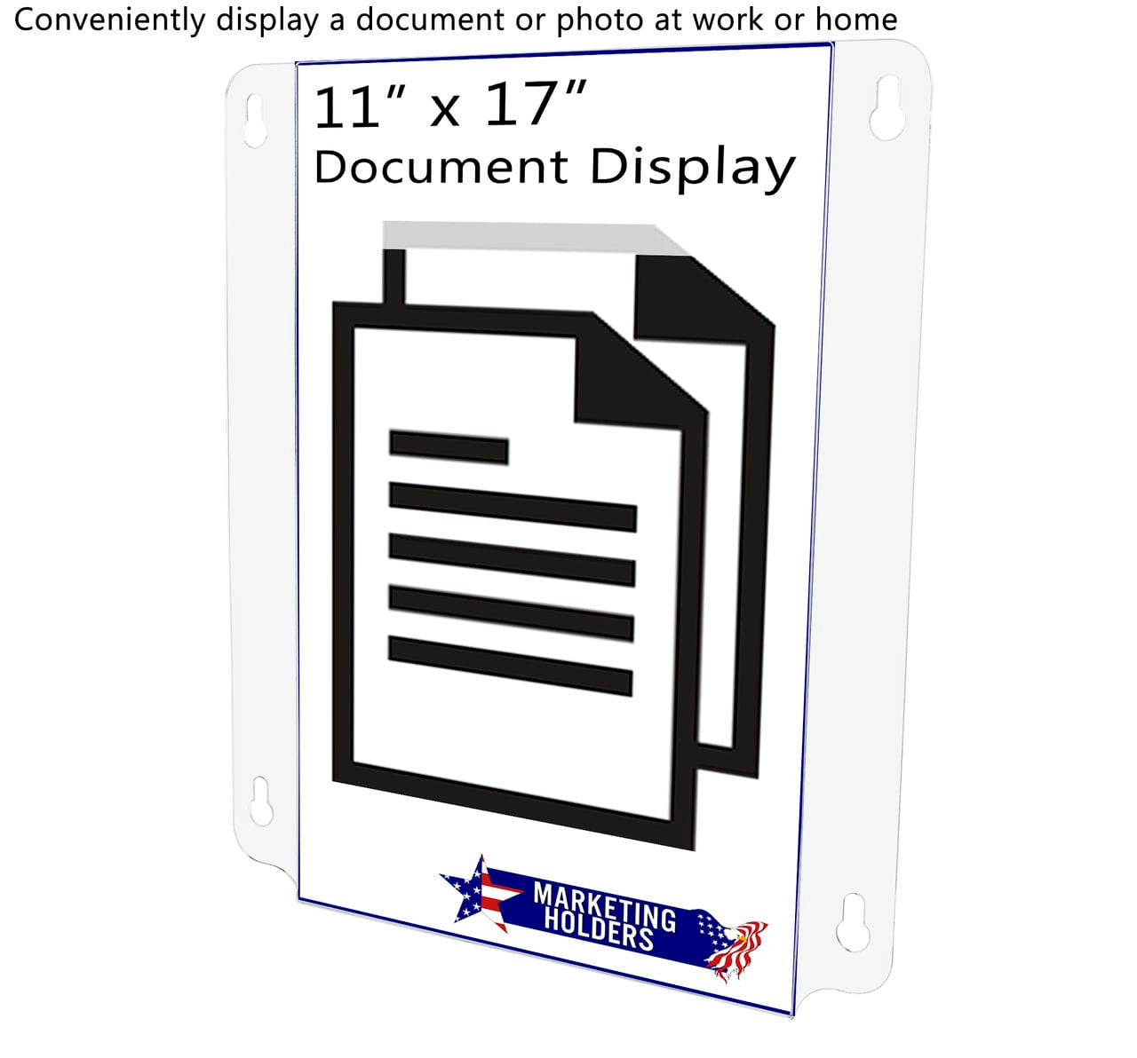 11"W x 17"H Window Sign Holder Double Sided with Suction Cups