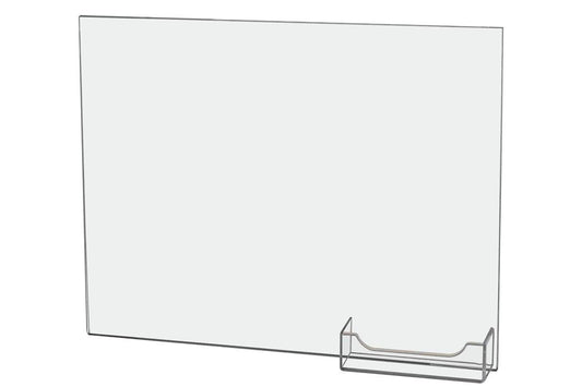 11"W x 8.5"H Wall Sign Holder with Business Card Pocket and Tape