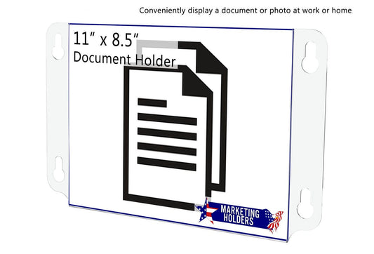 11"W x 8.5"H Window Sign Holder Double Sided with Suction Cups