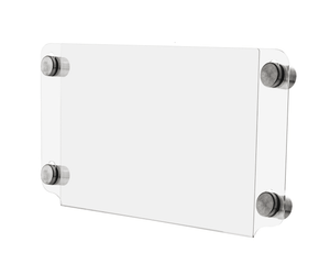 11"W x 8.5"H Sign Holder with Standoffs Flyer Hours