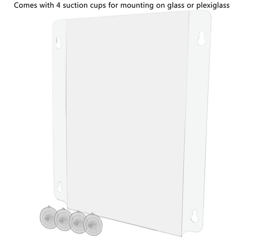 12"W x 18"H Window Sign Holder Double Sided with Suction Cups