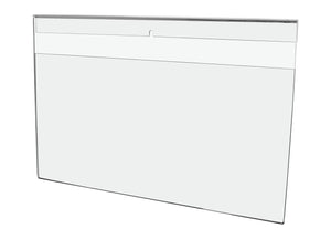 Horizontal Sign Holder 17"W x 11"H Notice Display Notched Back