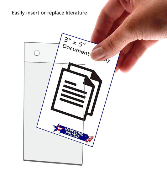 3"W x 5"H Wall Sign Holder with Hanging Hardware