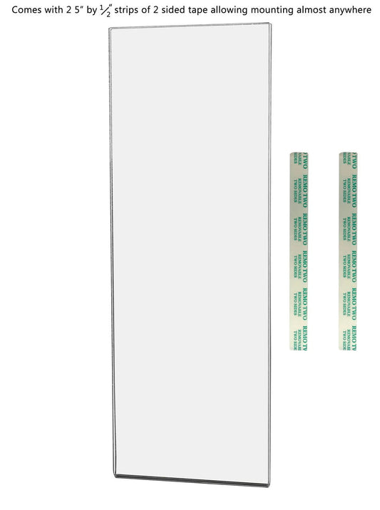 Tall Sign Holder 4"W x 11"H Literature Display Sleeve