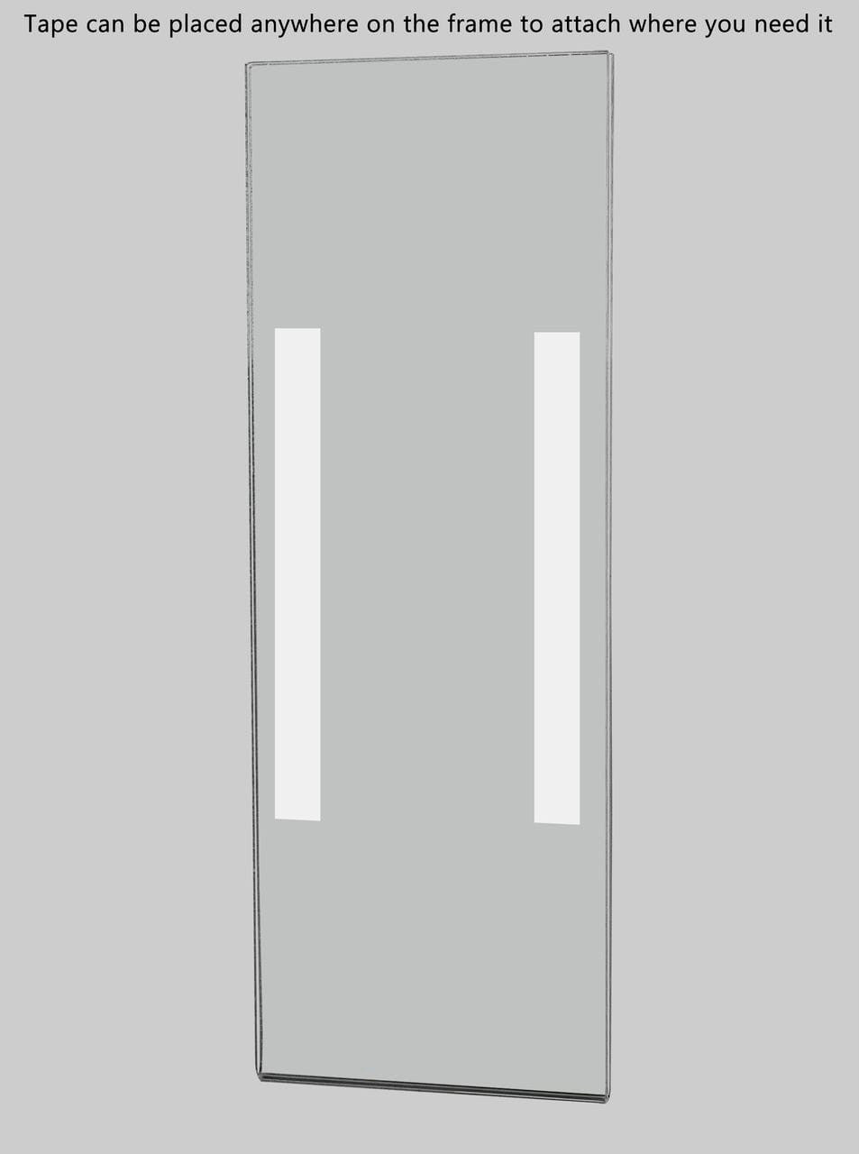 Tall Sign Holder 4"W x 11"H Literature Display Sleeve