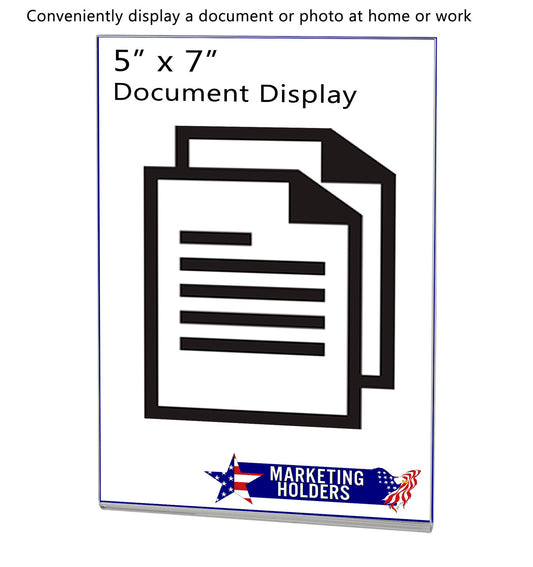 Magnetic 5"W x 7"H Sign Holder Metal Mount