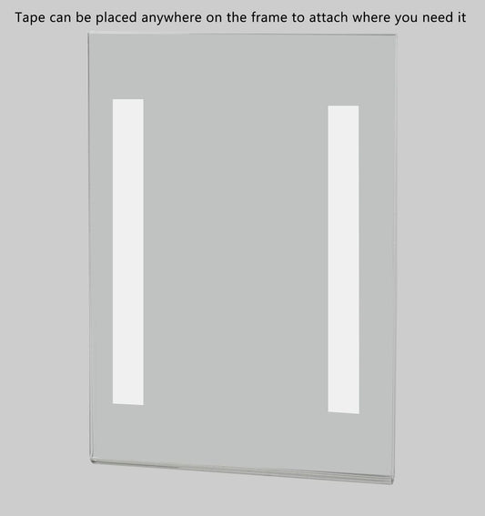 5"W x 7"H Wall Sign Holder with Double Sided Tape